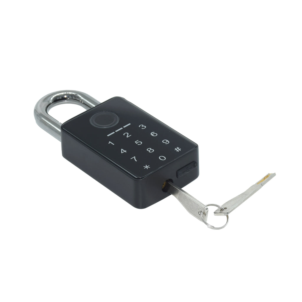 Waterproof Works With Tuya APP Smart Fingerprint Password RFID Padlock For Indoor Outdoor