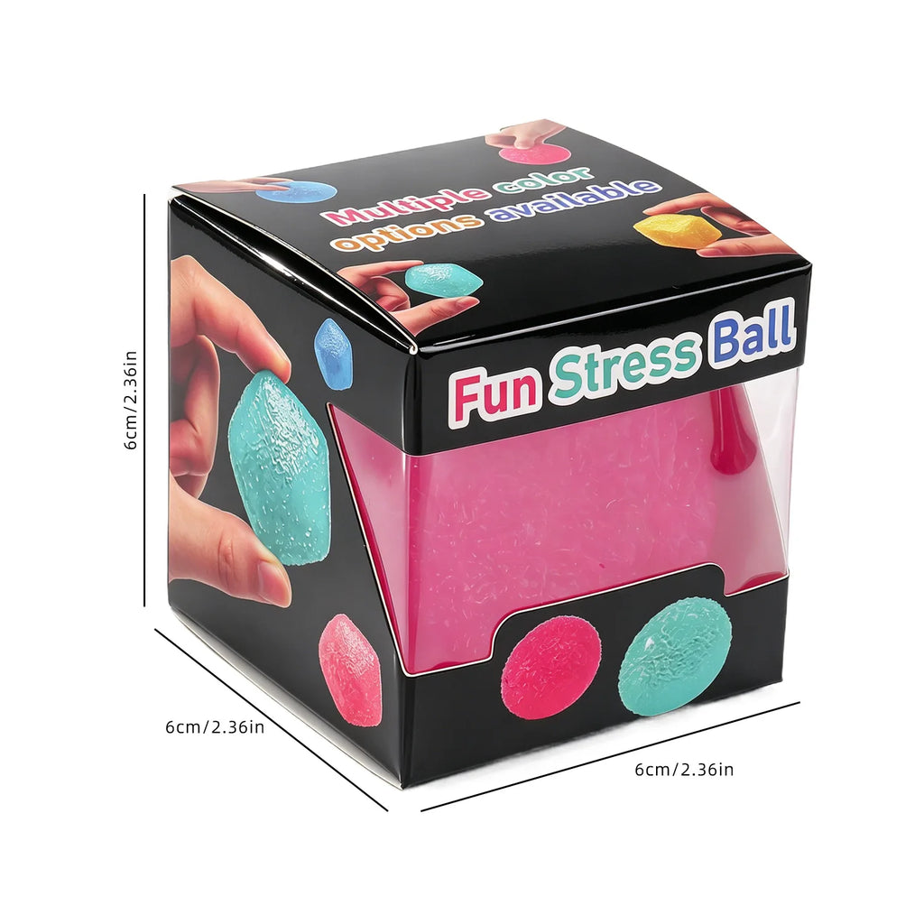 12pcs/Box TPR Maltose 4-Color Grass Ball Squishy Toy Set, Slow Rising Stress Relief Decompression Fidget Blind Box