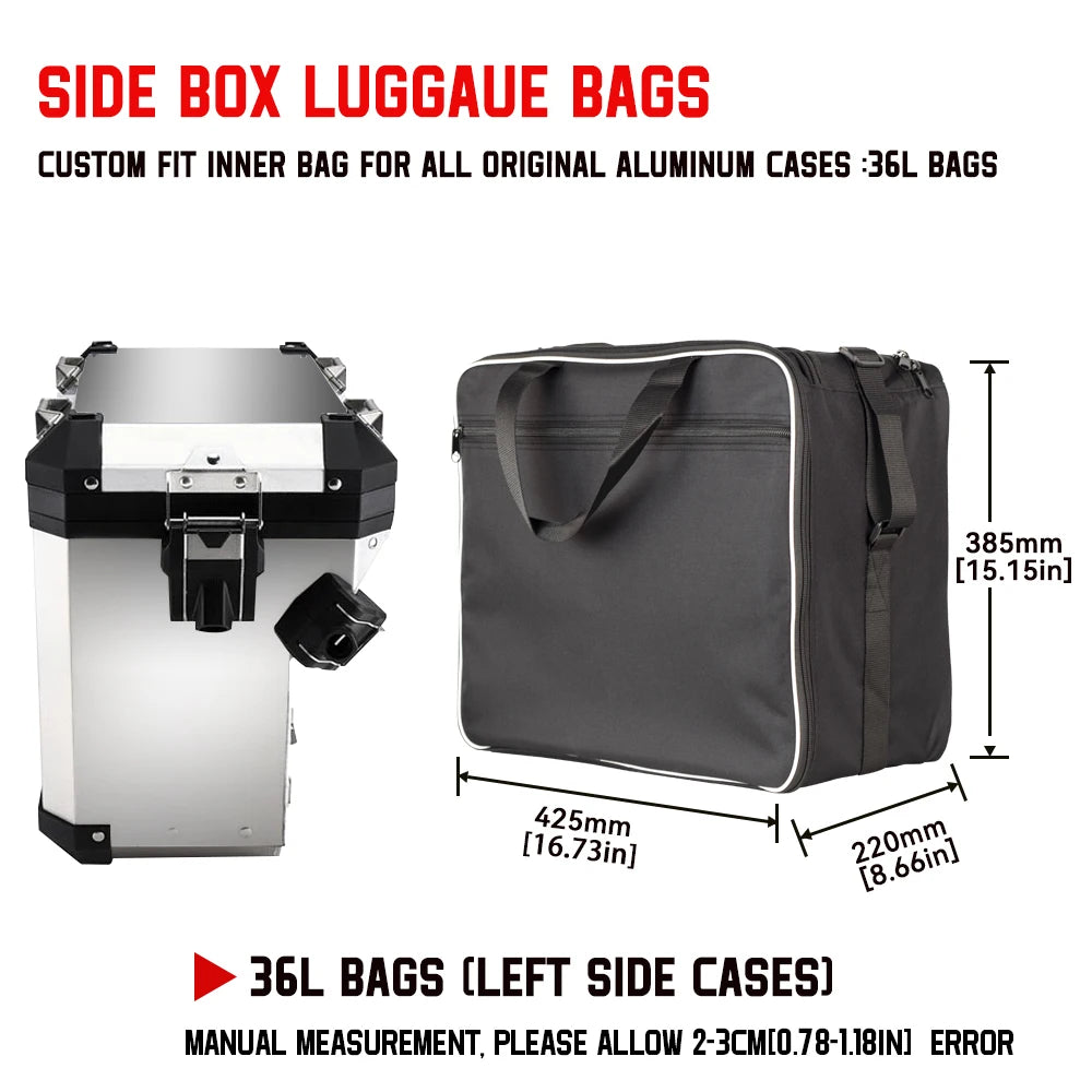 Motorcycle Bag Saddle Inner Bags for BMW R1200GS F800GS Adv Motorcycle Luggage BagsR1200GS R1250GS LC