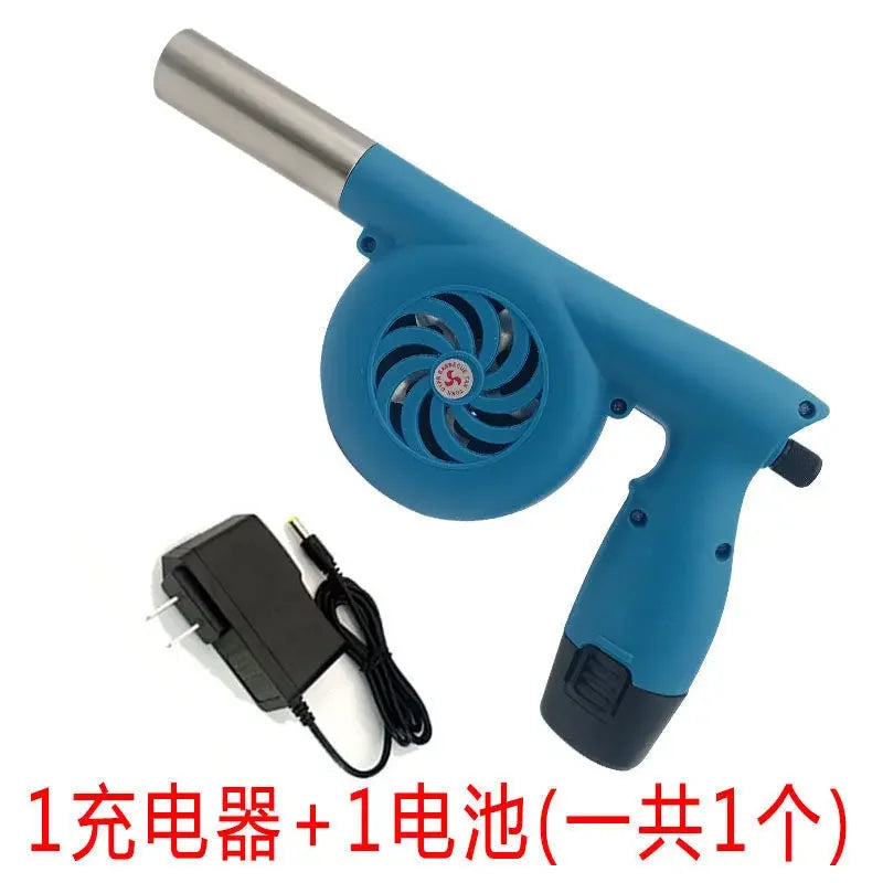 Electric rechargeable lithium-ion outdoor barbecue camping blower High wind 12V DC portable blower