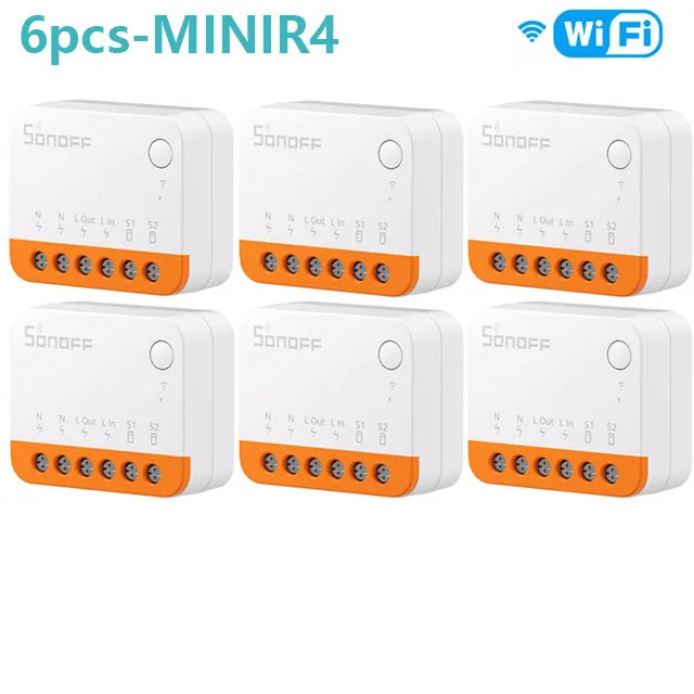 SONOFF Mini R4 Smart Wifi Switch Module Switch Two-Way Control Smart Home Works With Alexa Google Home Yandex Alice smartthi
