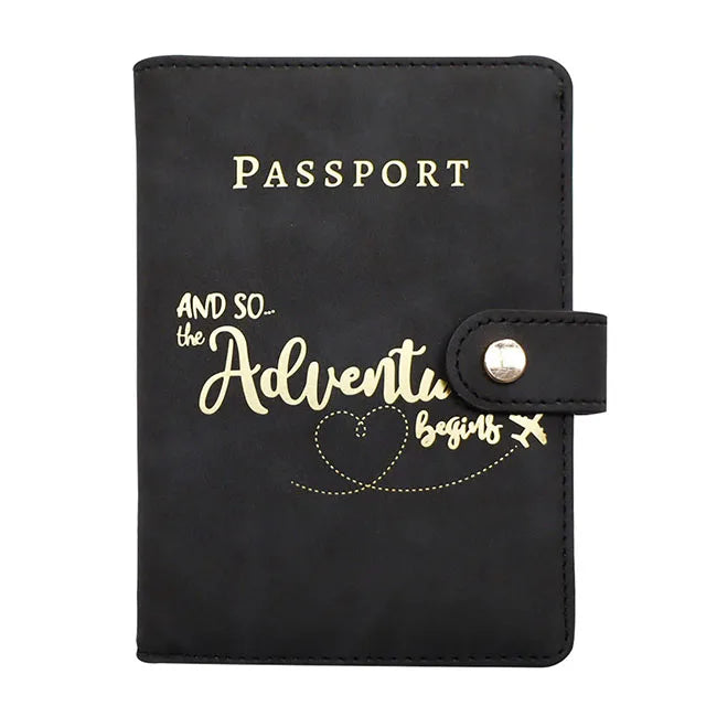 Personalized Passport Holder Wallet, Portable Travel Passport Cover Case, Men Women Travel Document Accessories