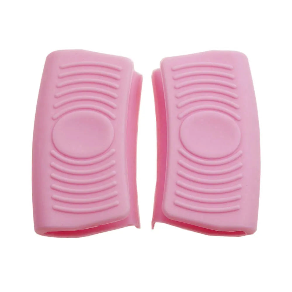 JCD 1Pair Silicone Insulated Pot Ear Clips Grip Silicone Pot Holder Sleeve Pot Glove Pan Handle Cover Grip Kitchen Tools