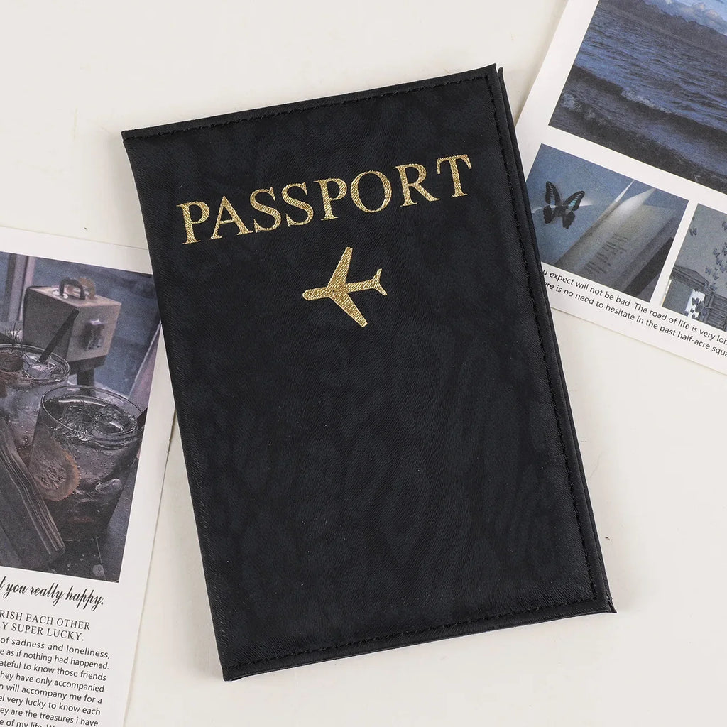 2026 Travel Passport Holder Cover Case for Women Men PU Leather Card Ticket Passport Covers Holder Protective Accessories Wallet
