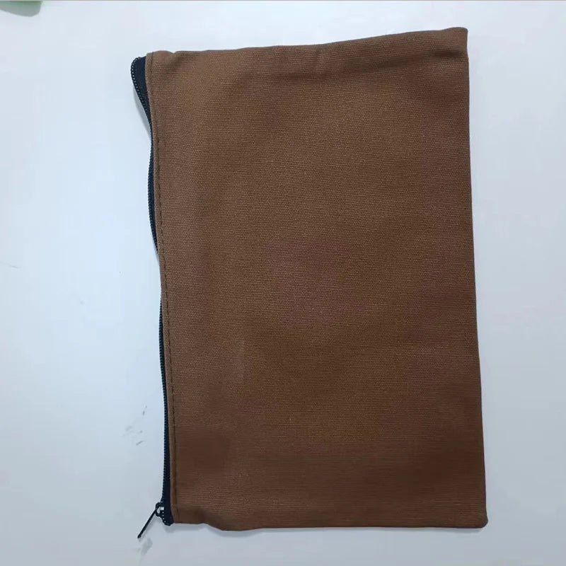 10/20/50 Canvas Zipper Bag, Stationery Packaging Bag, Change Storage Bag, Small Business Gift Bag Customizable Logo