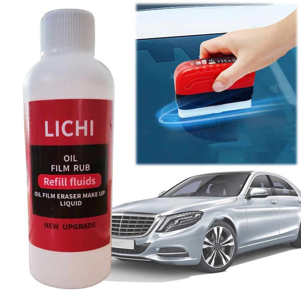 100ml Oil Film Cleaner Remover Car Glass Maintenance Agent Windshield Oil Film Removal Auto Dirt Removal Tool