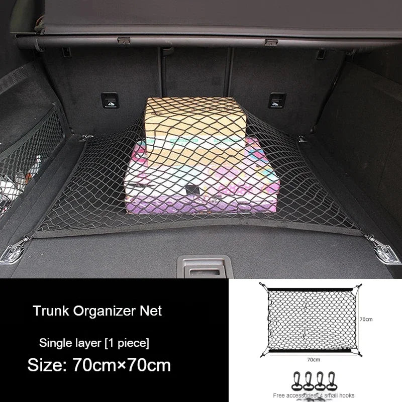 For Jeep Renegade 2015-2022 Car Trunk Luggage Storage Cargo Organiser Elastic Mesh Net Styling Accessories