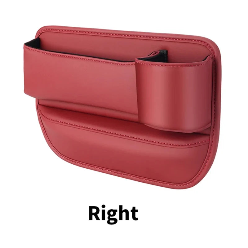 Leather Car Seat Sewn Gap Crevice Slot Storage Box Cup Holder For BMW E46 F30 E60 E90 F10 X5 E70 E39 E36 E87 X7 E92 E91 E28 X3 X