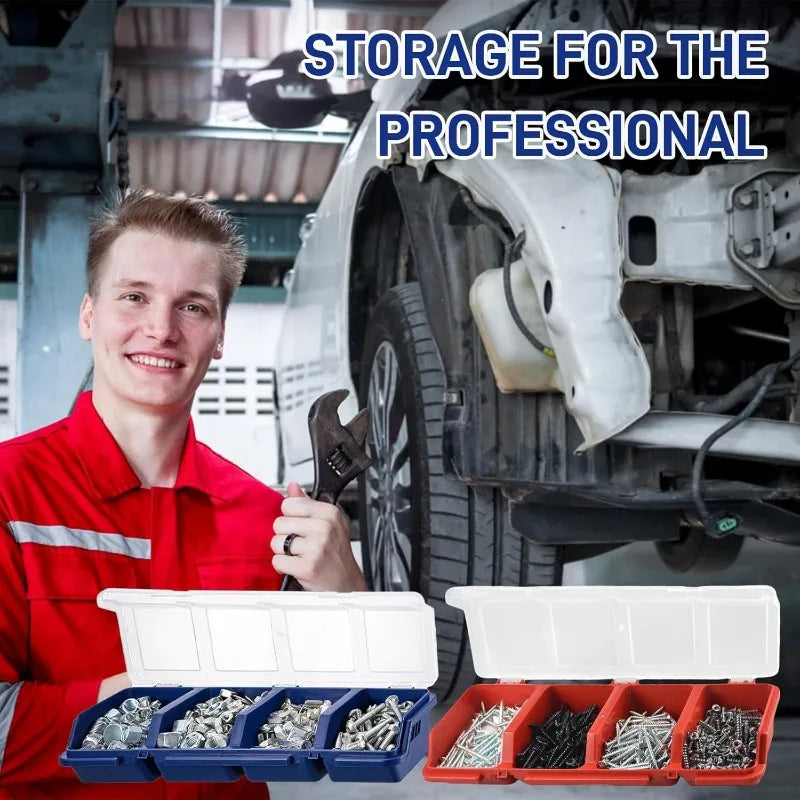 Part Storage Box Screw Organizer Tool Multi-Compartment Organizer Box for Screw Small Part Plastic Jewelry Hardware Storage Case