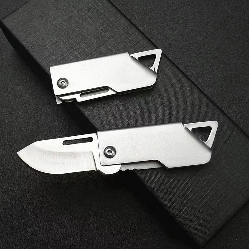 Mini D2 Steel Folding Pocket Knife Outdoor Self-defensee Folding Knifes Keychain Multitool Pocket Keyknife Camping Equipment