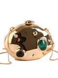 Women Acrylic Shell Bag Cute Evening Clutch Bag For Wedding Party Small Gold Purses Designer Summer Beach Handbags Lemon Color