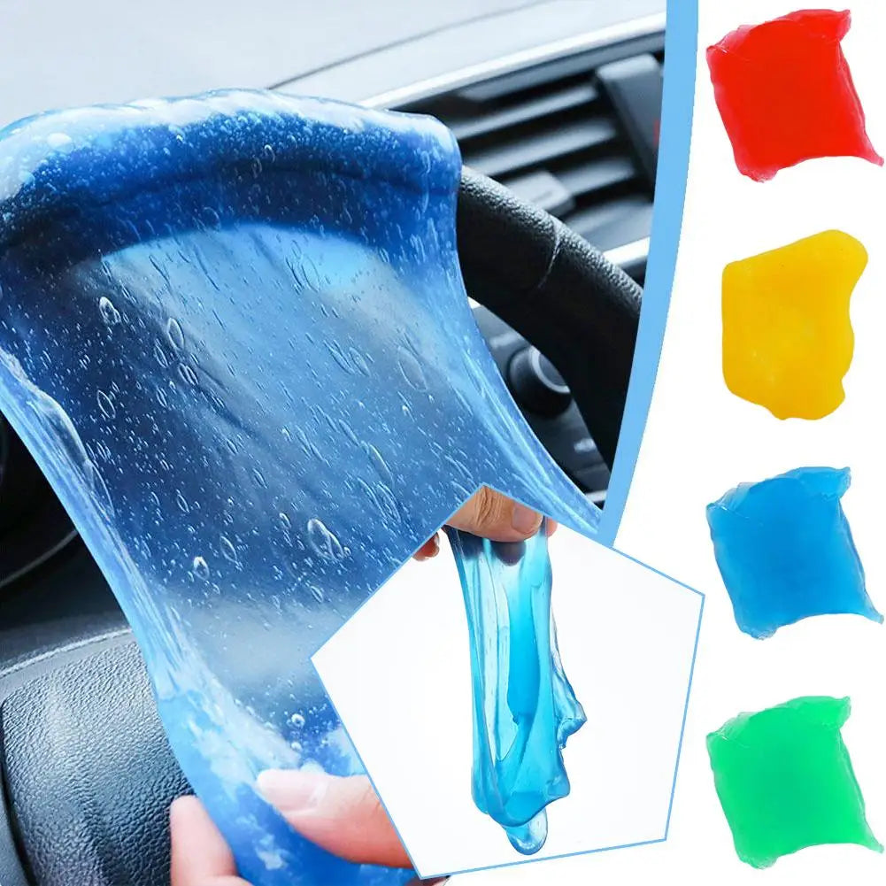Random Color 5pcs Car Dust Dirt Cleaning Gel Slime Magic Clean Mud Clay Laptop Computer Keyboard Cleaning Tool Home Cleaner