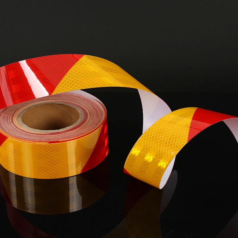 Shining Reflective Safety Warning Tape Self Adhesive Twill Printing Reflective Tape for PVC Reflective Tape Car Accessories