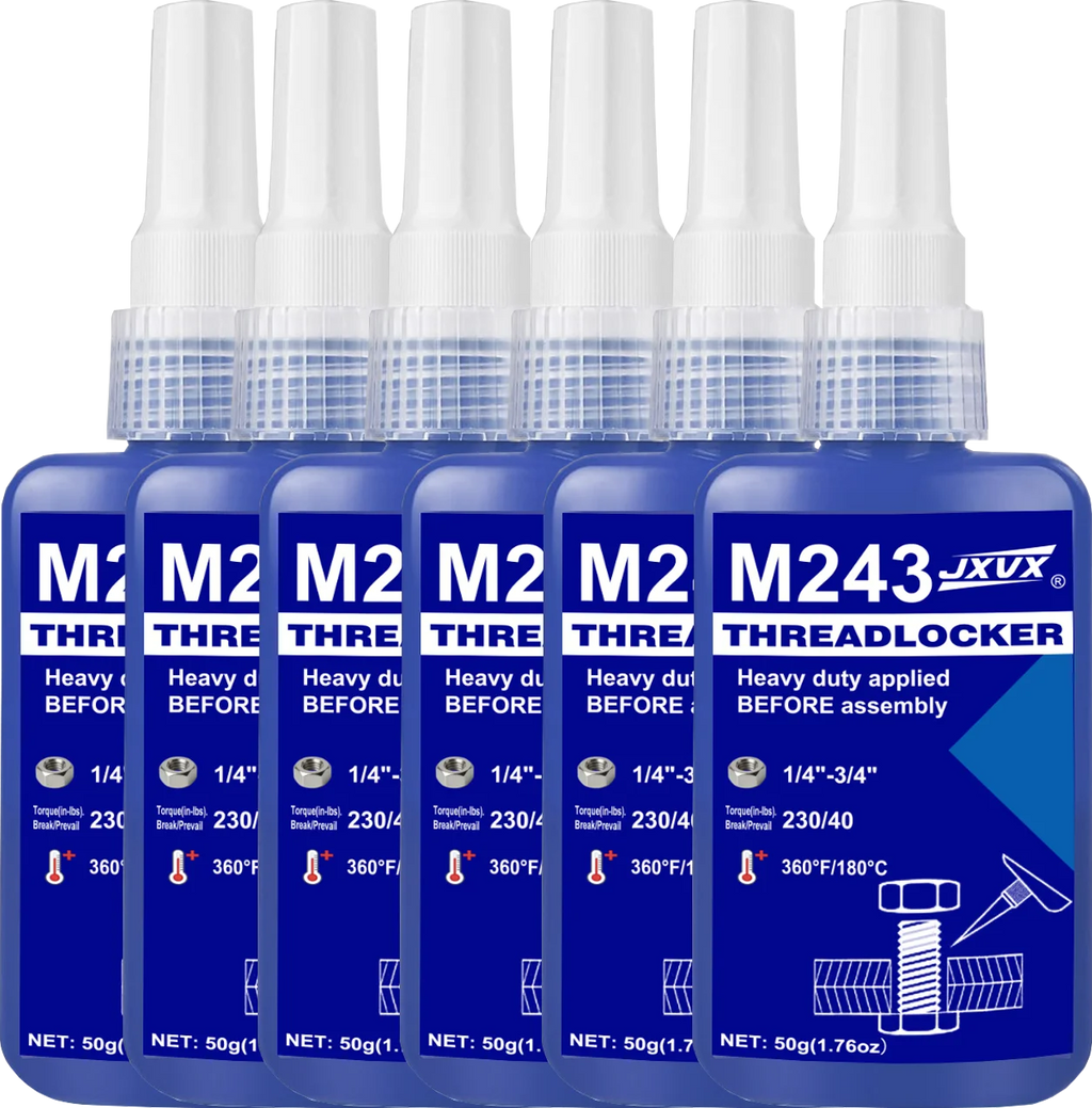 50ml Threadfixing Agent, Medium Strength Blue Anaerobic Adhesive for Fixing Nuts and Bolts, Anti-loosening, Anti-corrosion, Oil