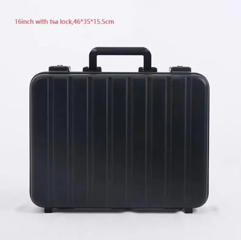 13”15 Inch New Aluminum Briefcase Toolbox Laptop case Business Box With Lock