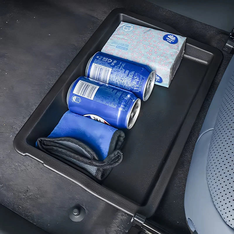 For Xpeng G6 2023-2026 Under Seat Storage Box Car Accessories Drawer Type Organizer Storage Front Seat Lower Box Case