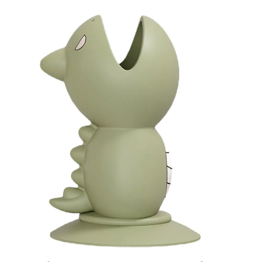 Gifts Portable Toothbrush Protective Cover Multi-function with Suction Cup Toothbrush Holder Silicone Dinosaur Toothbrush Covers