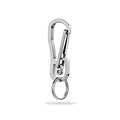 Portable Metal Carabiner Shape Key Ring Keyring Key Holder Clips Hook Holder Organizer Emergency Survival Whistle Keychain