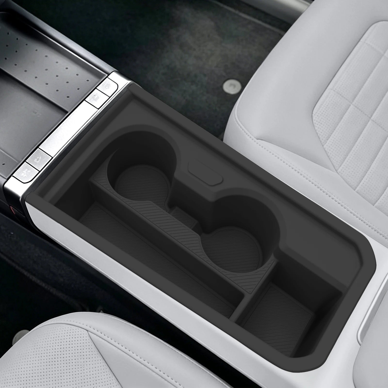 for Kia Seltos 2026 Central Console Water Cup Holder Car Interior Accessories Drinks Holder Storage Case Box