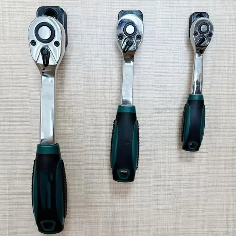 3 Piece Impact Resistant Ratchet Wrench Rack System Practical Home Garage Organizers for Professional Tool Storage HX6C