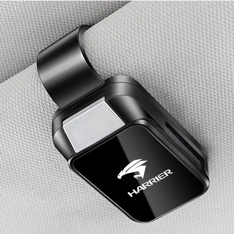 Car Sun Visor Carbon Glasses Sunglasses Clip Holder case Storage for Toyota Harrier G Z Leather Package GR Sport Auto assecories