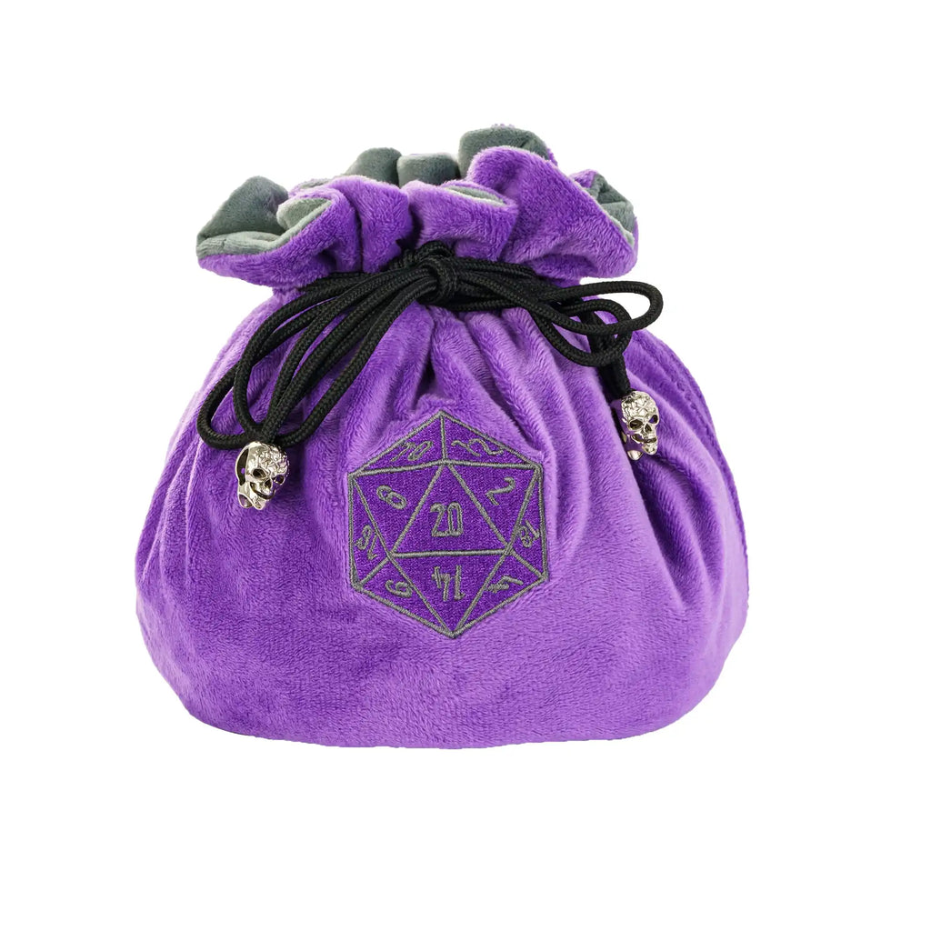 New Drawstring Dice Bag Flannelette Double-Layer Storage Bag Round Bottom Big Pouch for Packing Gift RPG Dice Board Game