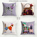 Fashion Dog Throw Pillow Covers, Cute Dalmatian Puppy Print Cushion Cases, Stylish Pet Lover Decor for Bedroom Living Room
