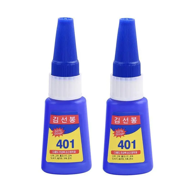 401Glue Instant Fast Adhesive Stronger Super Glue Multi-Purpose Fix Super Strong Liquid Colorless Adhesive Glue For Wood Plastic