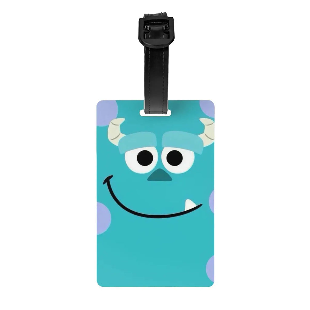 Custom M-Monsters Anime University Luggage Tag Travel Bag Suitcase Privacy Cover ID Label