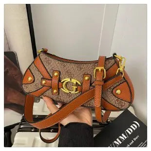 Casual Elegant Diaper Bag For Ladies Leather Handbag Crossbody Vintage Classic Unique Stylish Simple High End Trendy Tote