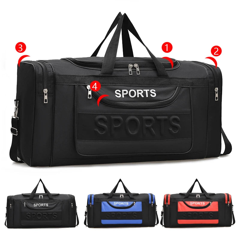 Ultralarge Capacity Travel Bag Luggage Handbag Fitness Bag Single Shoulder Bag for Sports And Fitness Accessories