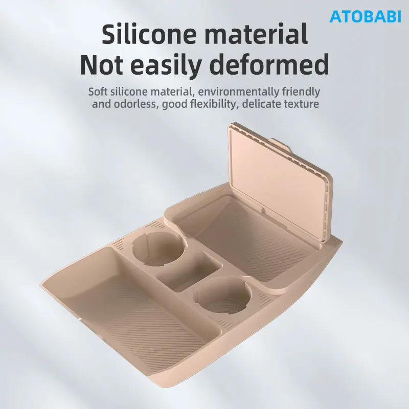 Storage Box For Changan CS75 Plus 2025 Car Styling Under Layer Central Control Organize Armrest Box Silicone Storage Accessories