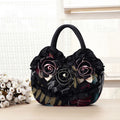 Hand-sewn flower-shaped bag for mom's key, small handbag, canvas bag, lace women's bag, mobile phone bag, women's bag