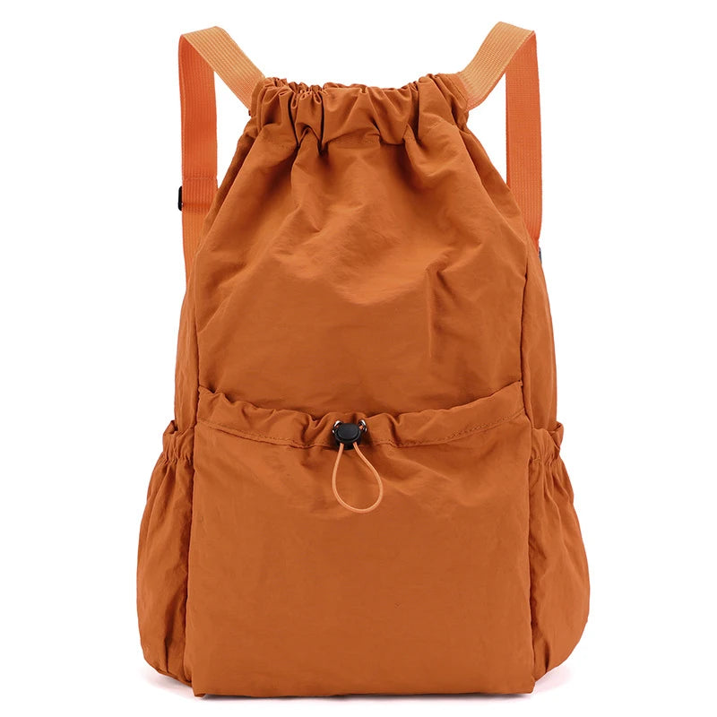 Foldable Drawstring Backpack, Lightweight and Easy to Store, Essential for Short Distance Travel and Outdoor Activities