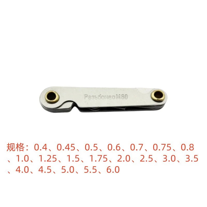 60/55 Degree Metric Inch Thread Plug Gauge Gear Tooth Screw Pitch Gauges Measuring Center Metrisch Thread Measurement Tools