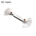 Carbon Steel Measuring 55/60 Degree Screw Pitch Center Measurement Gear Tooth Gauges Thread Plug Gauge