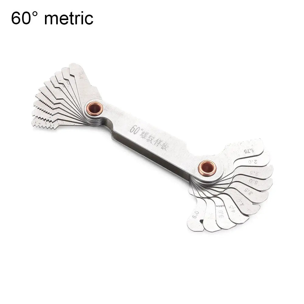 Carbon Steel Measuring 55/60 Degree Screw Pitch Center Measurement Gear Tooth Gauges Thread Plug Gauge