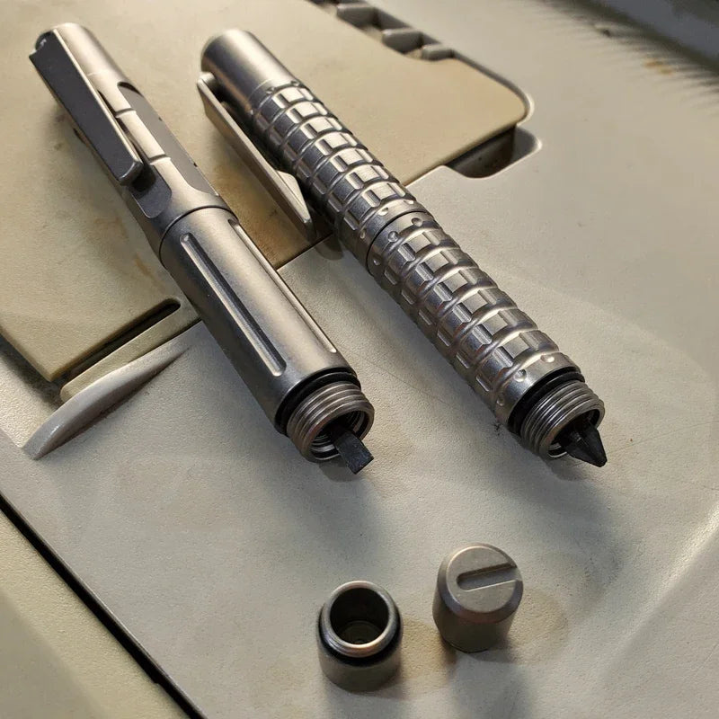 EDC Titanium Alloy Mini Tactical Pen With Business Writing Multi-functional Portable Outdoor EDC Tools