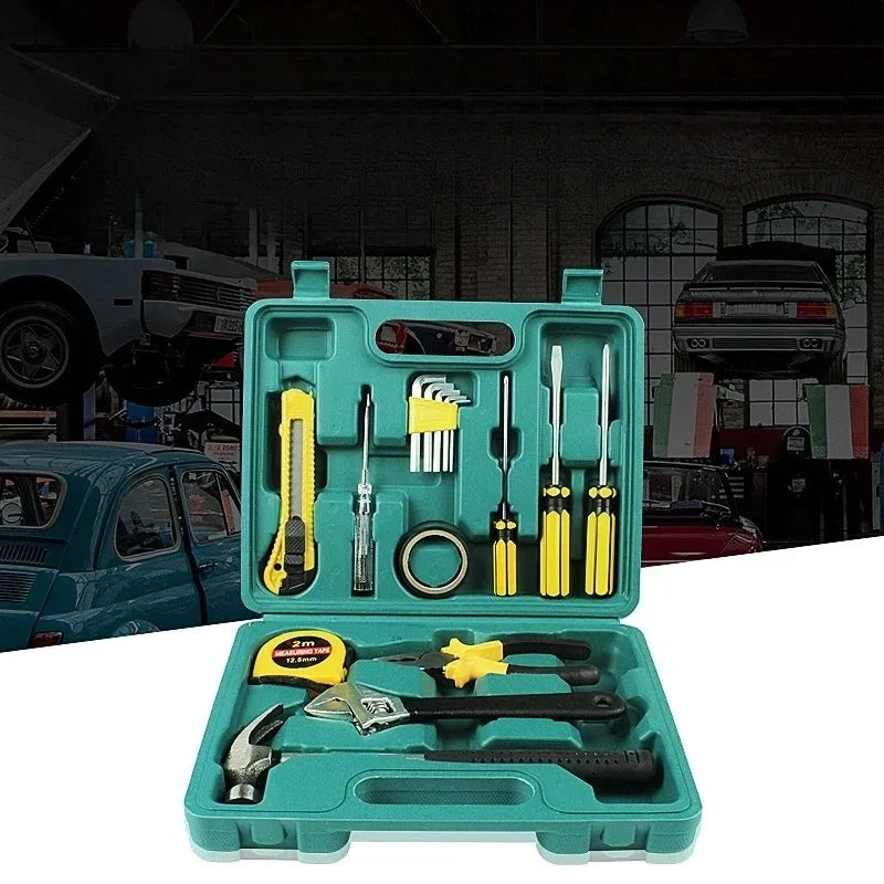 New Tools Car 12-Piece Emergency Toolbox Hardware Combination Tools Car Tool Kit Car Body Repair Tool Automobiles Accessories