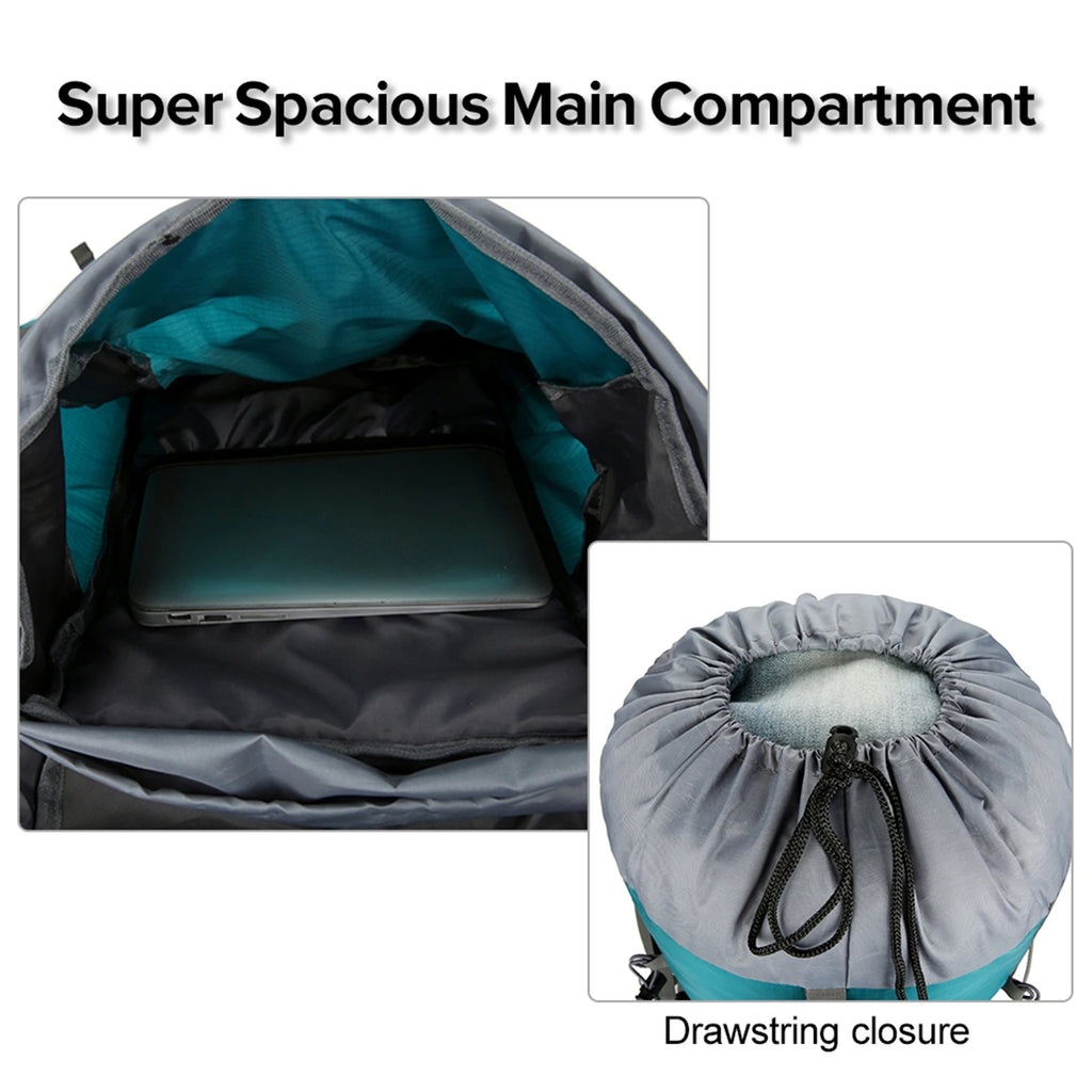 70L Hiking Backpack Camping Climbing Rucksack Travel Trekking Rucksack Mountaineering Bag Outdoor Sports Backpack Waterproof