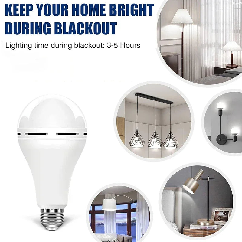 1/3 Pcs Rechargeable Bulb LED Outdoor Waterproof Emergency Light Portable Hanging Night Light Adjustable Camping Fishing Garden