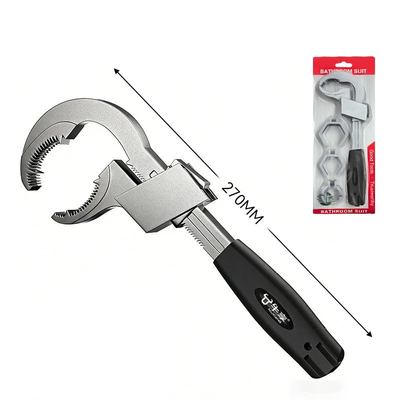 Multi-Function Sink Wrench – Universal Large Opening Faucet Tool for Bathroom and Household Pipe Installation
