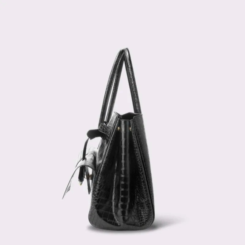 Luxury Leather Diaper Bag For Women Minimalist Design Handbag Elegant Classic Commuter Large Capacity Bag