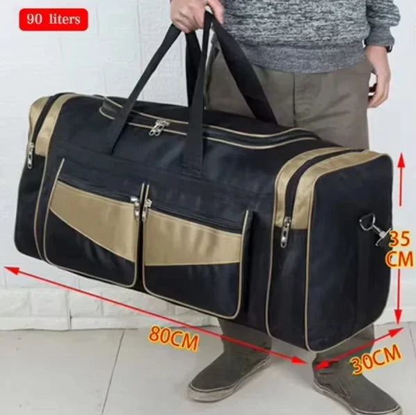 90L Large Duffel Bag Travel Luggage Outdoor Sports Shoulder Handbag for Men And Women Fitness Gym Camping Long Distance Storage