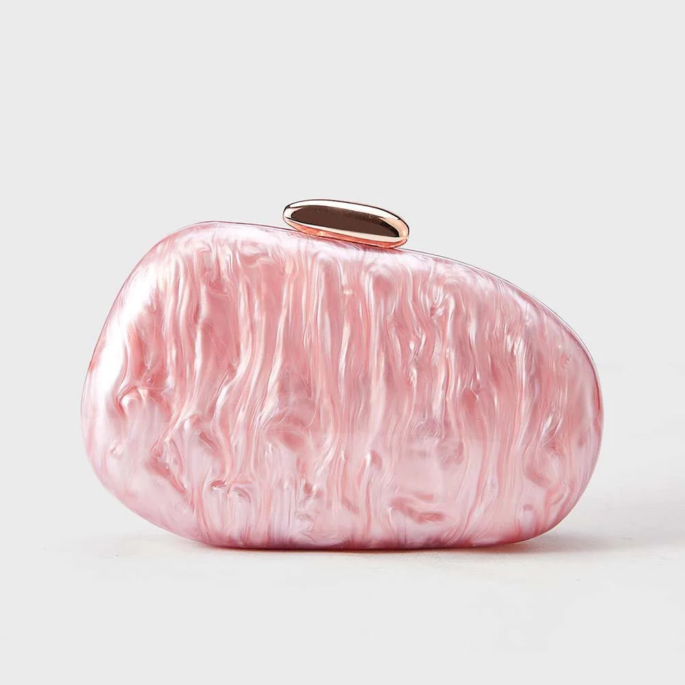 New shoulder oblique span bag, special-shaped shell acrylic bag, fashionable.