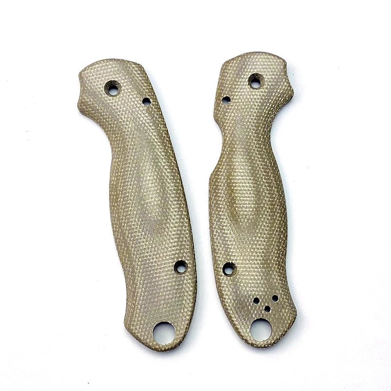 3 Colors Knife Micarta Handle Scales Patches For Spyderco Para3 C223 Paramilitary3 Grip Replace Make Accessories Part