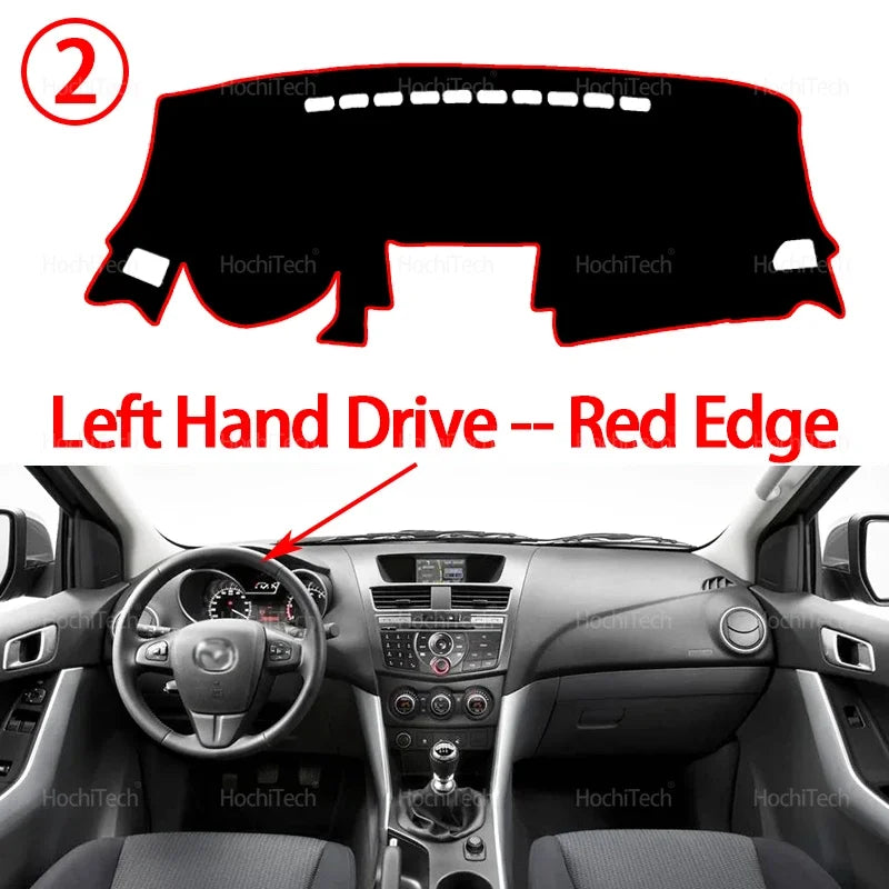 For Mazda BT50 UP UR 2012 2013 2014 2015 20126 2017 2018 2019 Auto Dashboard Cover Dash Mat Board Pad Carpet Dashmat Anti-UV Mat