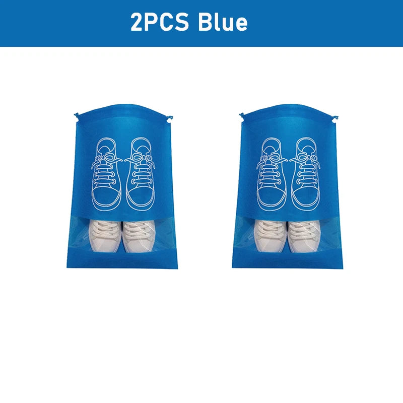 Non-woven Shoes Bag Waterproof Dustproof Travel Bag Portable Tote Drawstring Bag For Shoes Storage Shoes Organizer 2024