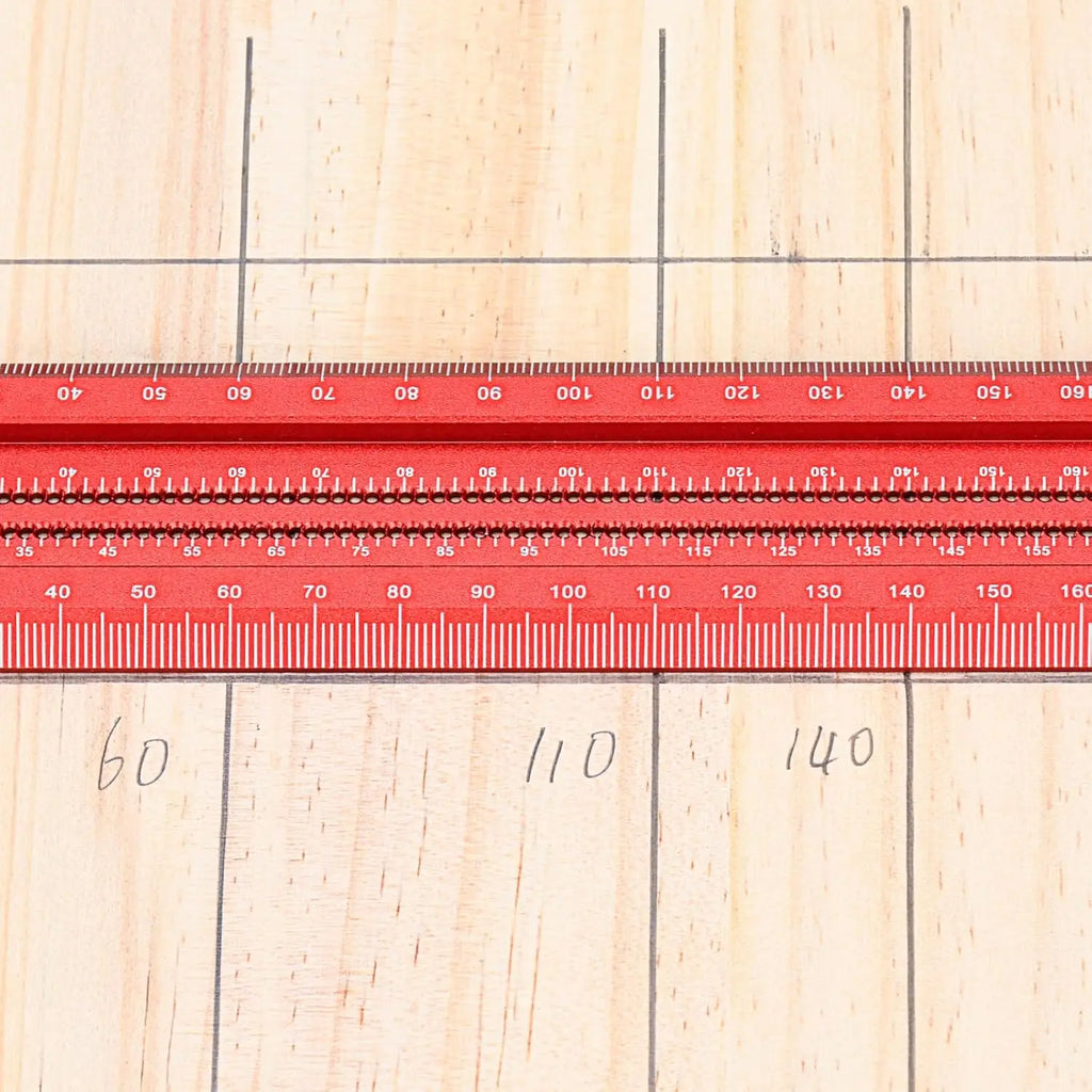 300/400/500/600MM Woodworking T-type Ruler Scribing Ruler Aluminum Alloy Line Drawing Marking Gauge DIY Measuring Tools
