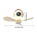 Portable Hanging Ceiling Fan with LED Light & Mosquito Repellent, Remote Control 12H Timing Mini Cooling Fan, Rechargeable Tent